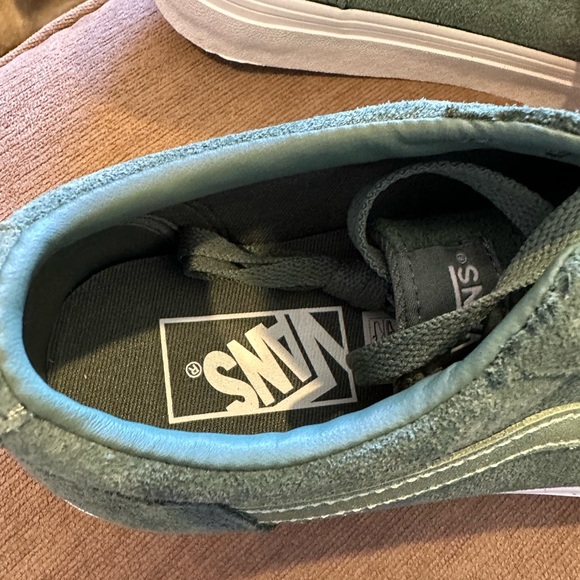 Vans metallic suede duck, green women shoes - Picture 4 of 5